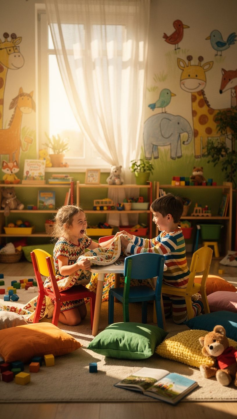 Ein Essbereich mit Holzdetails und gemütlicher Atmosphäre, ideal für gemeinsame Mahlzeiten.